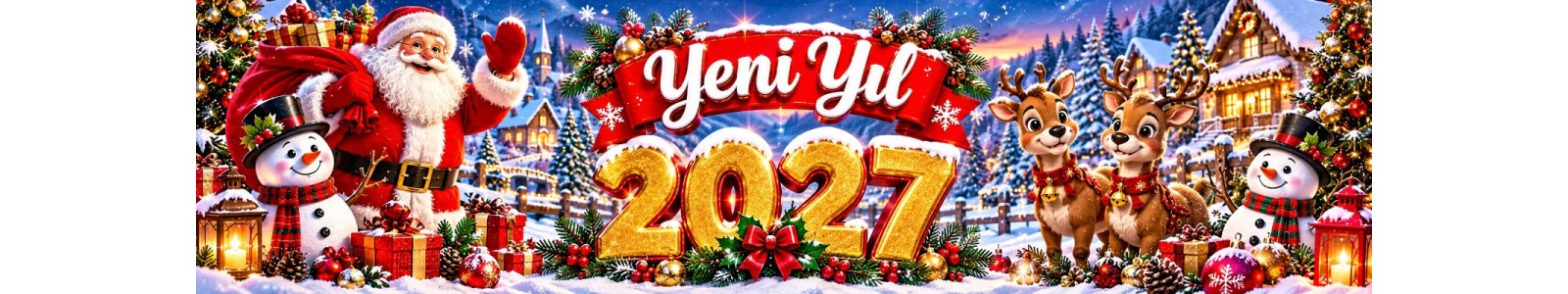  Yılbaşı süsleri Yılbaşı Parti Malzemeleri