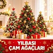 Yılbaşı Yapay Çam Ağaçları